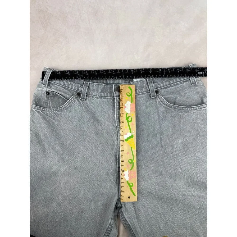 Vintage Men’s Orange Tab Levi’s 550 Light Gray RARE 34x29” 11/93